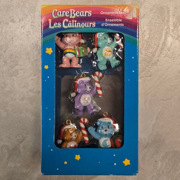 American Greetings Vintage 2006 Care Bears Christmas Ornament Set of 5 mini - Picture 3 of 6